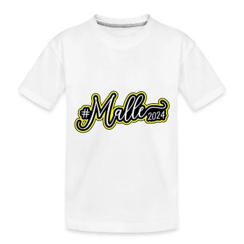 Malle 2024 Palme Mallorca - Kinder Premium Bio T-Shirt - Weiß - Vorne