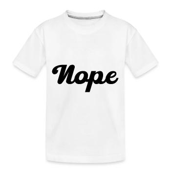 Non, pas - T-shirt bio Premium Enfant - blanc - Devant