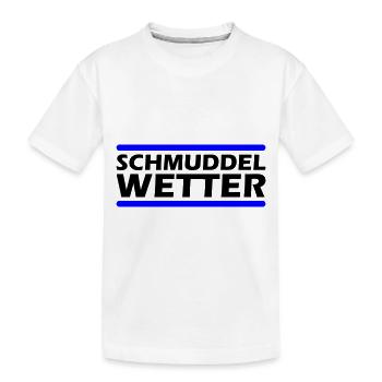 Schmuddel Wetter - Kinder Premium Bio T-Shirt - Weiß - Vorne