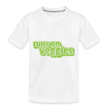 Vegan Vegetarier Pflanzlich Vintage I Geschenk - Kinder Premium Bio T-Shirt - Weiß - Vorne