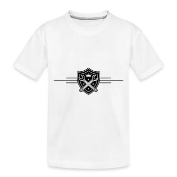 Logo de la clé - T-shirt bio Premium Enfant - blanc - Devant