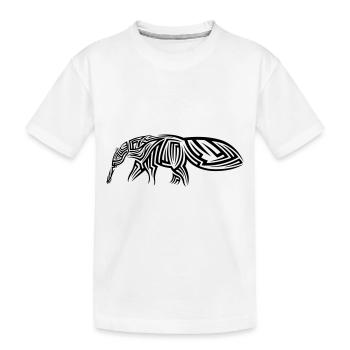 Tatouage tribal fourmilier - T-shirt bio Premium Enfant - blanc - Devant