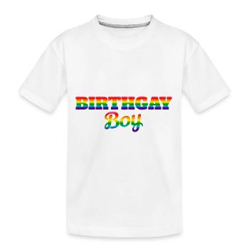 Geburtgay Junge Lgbt Gay Pride Alles Gute Zum - Kinder Premium Bio T-Shirt - Weiß - Vorne