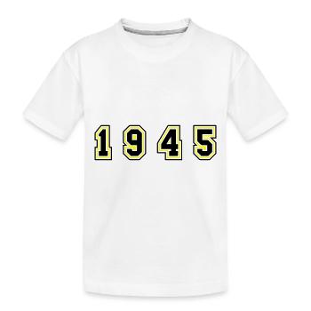 Numéro de l’année 1945 - T-shirt bio Premium Enfant - blanc - Devant