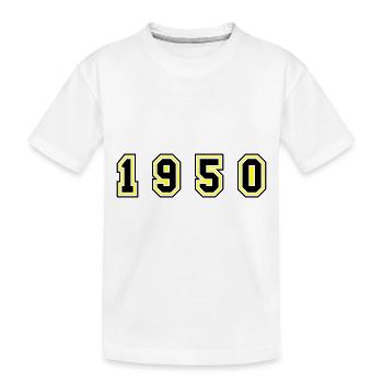 1950 Year Number - Kids' Premium Organic T-Shirt - white - Front