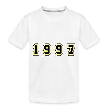 1997 Jahr Zahl - Kinder Premium Bio T-Shirt - Weiß - Vorne