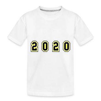 2020 Year Number - Kids' Premium Organic T-Shirt - white - Front