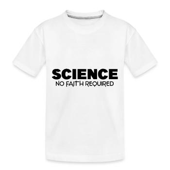 Atheist Shirt - Kinder Premium Bio T-Shirt - Weiß - Vorne