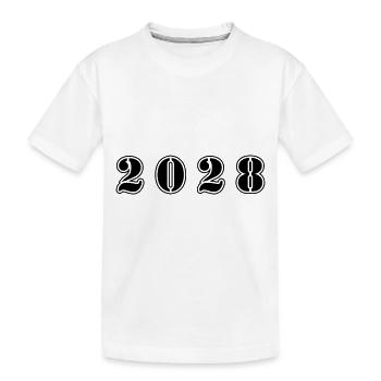 2028 Jahr Geburtstag - Kinder Premium Bio T-Shirt - Weiß - Vorne