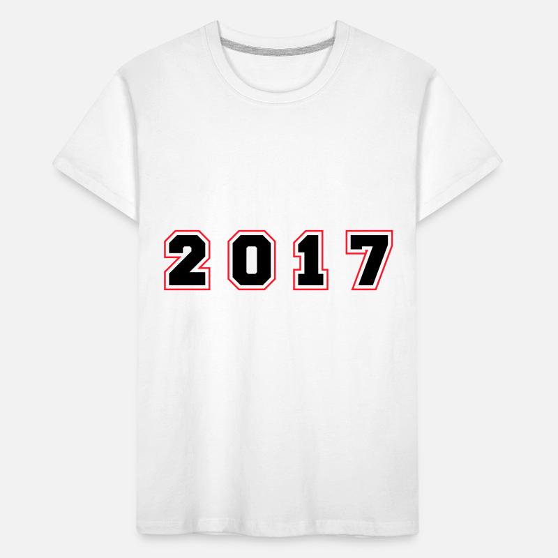 2017 Year Number Kids' Premium Organic T-Shirt