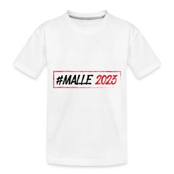 Malle 2023 - Kids' Premium Organic T-Shirt - white - Front