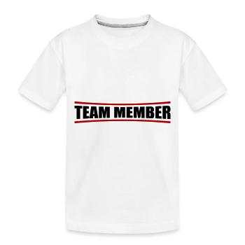 Membres de l’équipe - T-shirt bio Premium Enfant - blanc - Devant