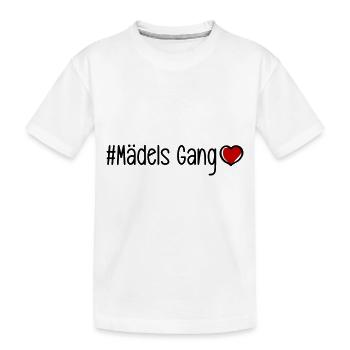 Mädels Gang Team Frauen Herz - Kinder Premium Bio T-Shirt - Weiß - Vorne