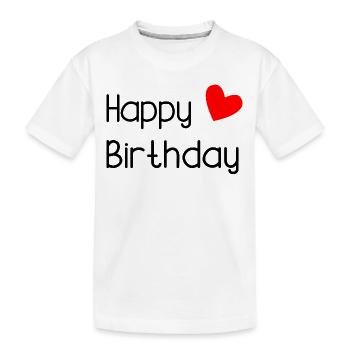 HAPPY BIRTHDAY - T-shirt bio Premium Enfant - blanc - Devant