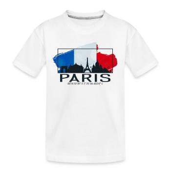 Paris is always a good idea - Kids' Premium Organic T-Shirt - white - Front