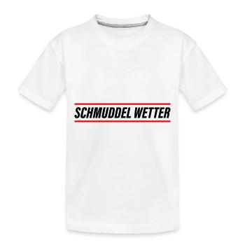 Schmuddel Wetter - Kinder Premium Bio T-Shirt - Weiß - Vorne