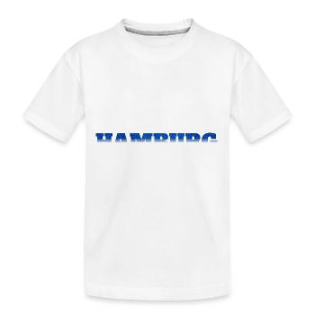Hamburger Koordinaten Hamburg - Kinder Premium Bio T-Shirt - Weiß - Vorne