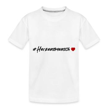 Cœur sincère - T-shirt bio Premium Enfant - blanc - Devant