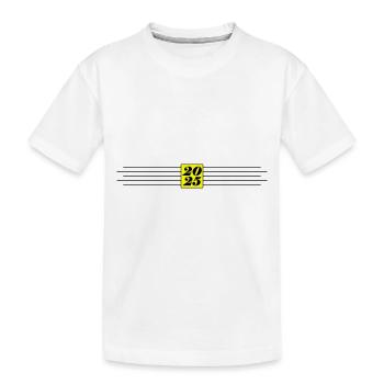 2025 Jahr Element - Kinder Premium Bio T-Shirt - Weiß - Vorne