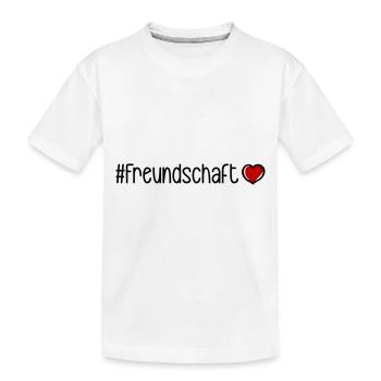 Cœur d’amitié - T-shirt bio Premium Enfant - blanc - Devant