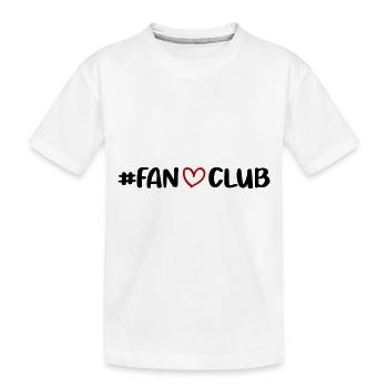 Coeur du fan club - T-shirt bio Premium Enfant - blanc - Devant