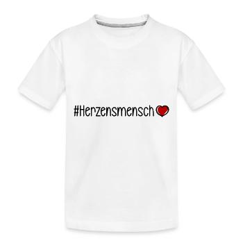 Cœur sincère - T-shirt bio Premium Enfant - blanc - Devant