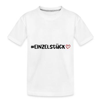 Morceau de coeur unique - T-shirt bio Premium Enfant - blanc - Devant