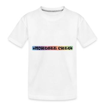 Nordsee Crew - Kinder Premium Bio T-Shirt - Weiß - Vorne