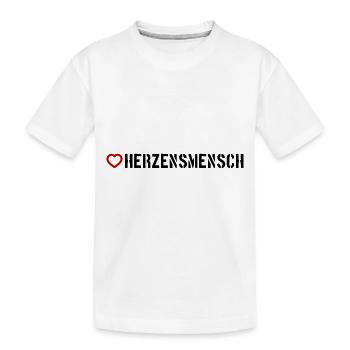Cœur sincère - T-shirt bio Premium Enfant - blanc - Devant