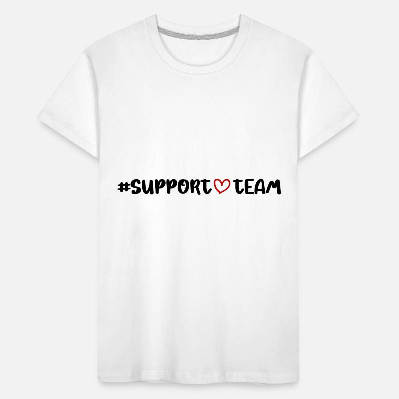 Support Team Herz Kinder Premium Bio T-Shirt