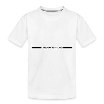 Mariage de l’équipe Mariage - T-shirt bio Premium Enfant - blanc - Devant