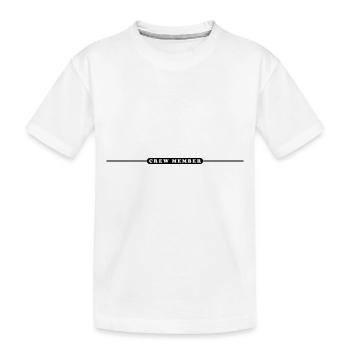 Membre d’équipage - T-shirt bio Premium Enfant - blanc - Devant