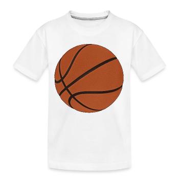 basket-ball - T-shirt bio Premium Enfant - blanc - Devant