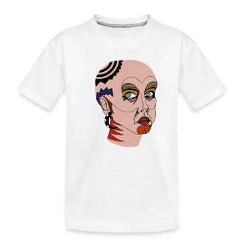 Femme tribale - T-shirt bio Premium Enfant - blanc - Devant