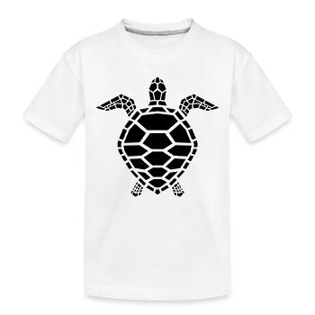 sea turtle - Kids' Premium Organic T-Shirt - white - Front