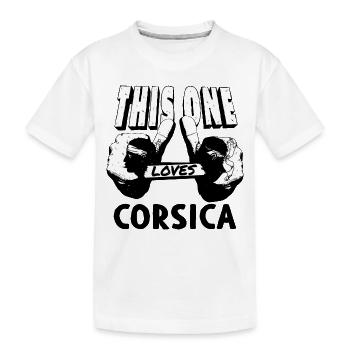 Drapeau Corse Drapeau Corse Corse - T-shirt bio Premium Enfant - blanc - Devant