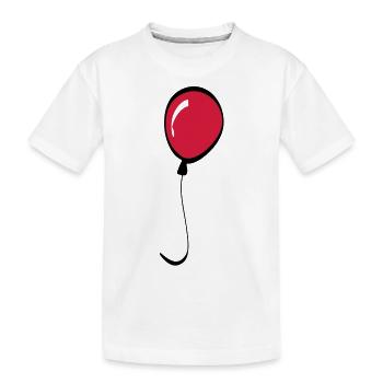 Luftballon - Kinder Premium Bio T-Shirt - Weiß - Vorne