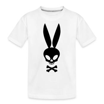 bunny-teenager - Kinder Premium Bio T-Shirt - Weiß - Vorne