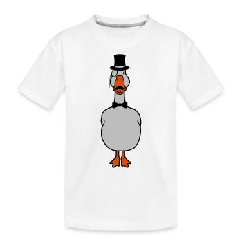 Sir Monokel Lunettes Oie - T-shirt bio Premium Enfant - blanc - Devant