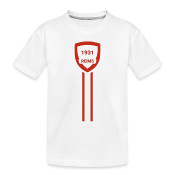 Reims football club - T-shirt bio Premium Enfant - blanc - Devant