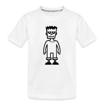 Zombie - Kinder Premium Bio T-Shirt - Weiß - Vorne