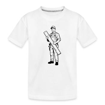Zimmermann - Kinder Premium Bio T-Shirt - Weiß - Vorne