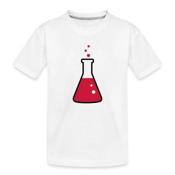 Chemie, Reagenzglas 2farbig - Kinder Premium Bio T-Shirt - Weiß - Vorne
