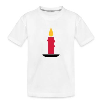 Bougie - T-shirt bio Premium Enfant - blanc - Devant