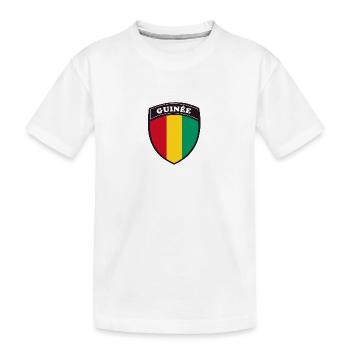 Blason Guinée - T-shirt bio Premium Enfant - blanc - Devant