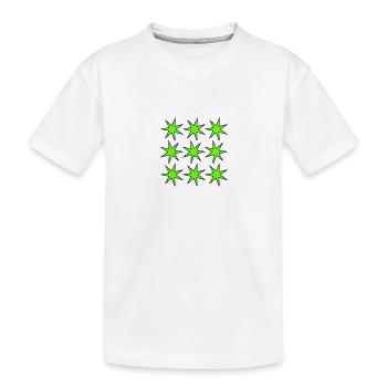 STAR. STARS. STAR. STARS. FEAST. ANNIVERSARY - Kids' Premium Organic T-Shirt - white - Front