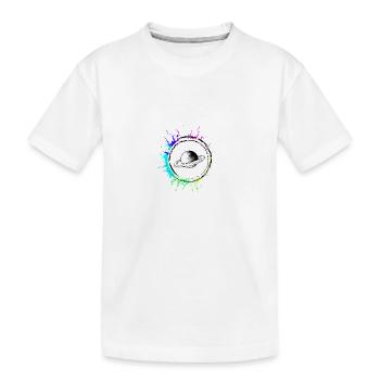 Symbole de l’icône Saturne - T-shirt bio Premium Enfant - blanc - Devant