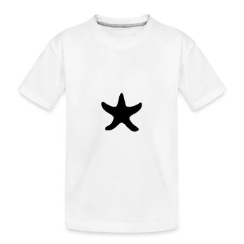 Seestern - Kinder Premium Bio T-Shirt - Weiß - Vorne