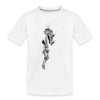 Escalade de bloc - T-shirt bio Premium Enfant - blanc - Devant