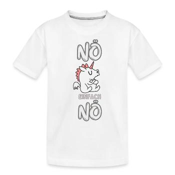 "Nope, just nope" - Kids' Premium Organic T-Shirt - white - Front